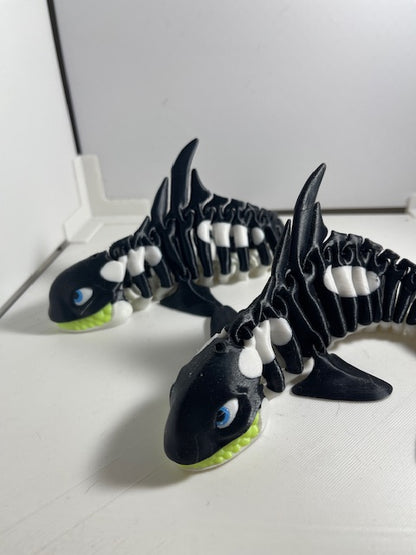 Orca whale flexi articulating figurine