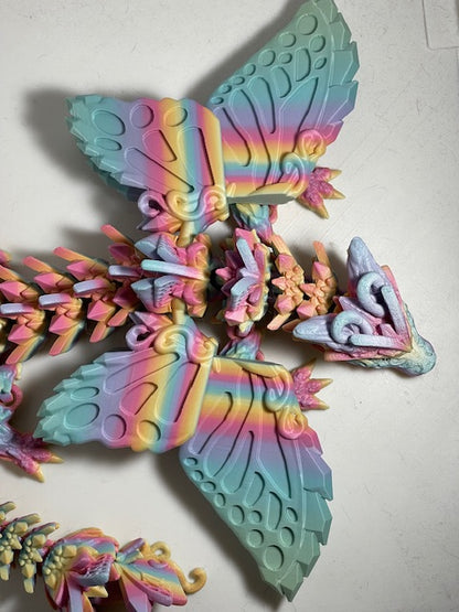 Butterfly dragon figurine