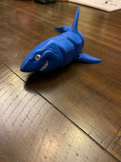 3D Printed Flexible Moving Sharks