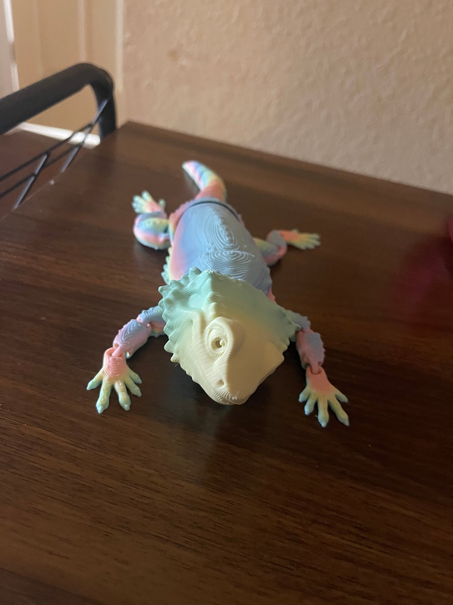 3D Printed Flexible Moving Bearded Dragon