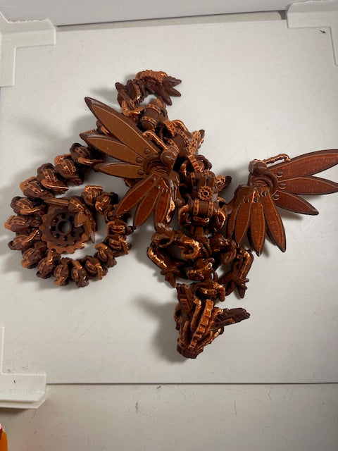 Steampunk dragon flexi figurine