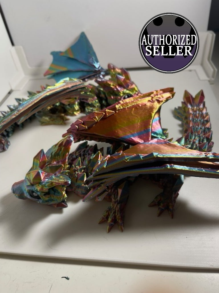 Crystalwolf Dragon Figurine - Decor or Ornaments