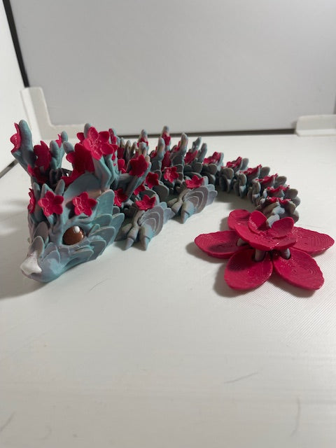 Cherry Blosson Flower Dragon