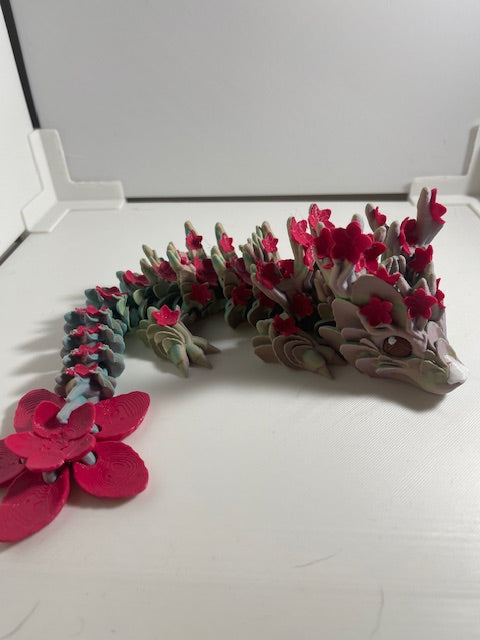 Cherry Blosson Flower Dragon