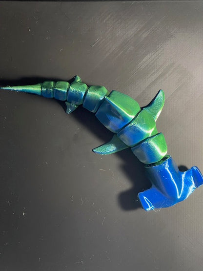 3D Printed Flexible Moving Sharks