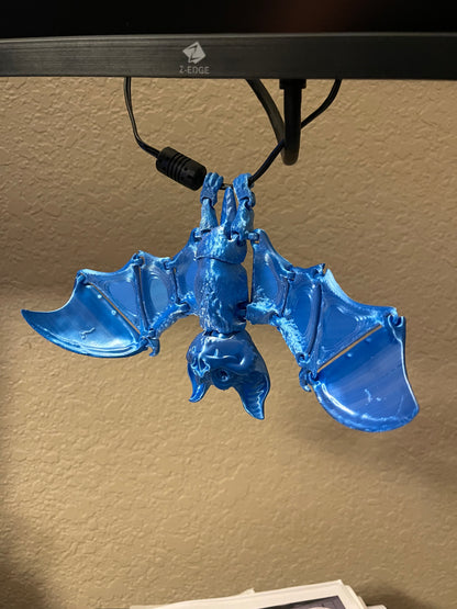 3D Printed Flexible Moving Hanging Bat